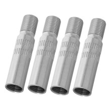 4pcs Metal Tire Valve Stem Extenders and Caps Set for Easy Inflation and Secure Fit for Cars and Motorcycles