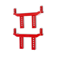 4x Poste de Montagem Frontal e Traseira em Liga de Alumínio para SCY 1/16 16101 16102 16103 16101PRO Peças de Atualização de Carro RC Vermelho