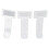 10 Pcs Transparent Plastic Card Clips for Parking Permits, 7.4cm 1