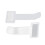 10 Pcs Transparent Plastic Card Clips for Parking Permits, 7.4cm 2