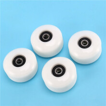 Skateboardhjul med Lager 52x30mm Street PU-Hjul Skateboarddelar Longboard-Hjul (Set med 12) Vit