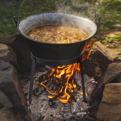2X Campfire Tripod, Folding Camping Tripod Grill Open Fire Cooking Stand, Heavy-Duty Tripod Stand, Campfire Cooking 2