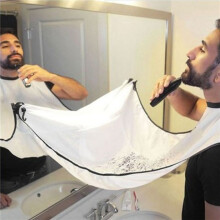 2 Stuks-Scheerschort, Baardhaarvanger voor Mannen Scheren en Trimmen Baard Cape Verzorgingsdoek Waterdicht met Zuignap B