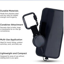 5X Retractable Anti-Theft Phone Holder Cellphone Lanyard Strap Smartphone SafetyTether with Belt Clip Cellphone Lanyard