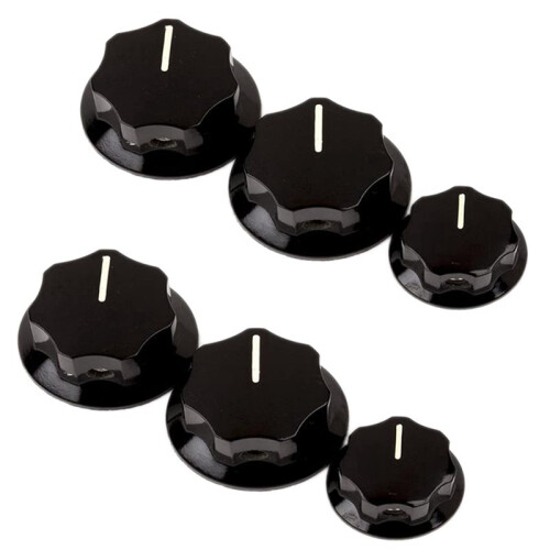 30Pcs Bouton de Commande Boutons de Commande Audio de Volume pour Pièces de Guitare Électrique Jazz Bass 1