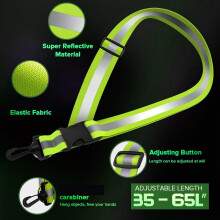 3X Faja Reflectante para Caminar de Noche, Equipo para Correr Reflectante de Alta Visibilidad Durante la Noche, con 6 Brazaletes Reflectantes