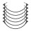 Guitar Patch Cable Guitar Effect Pedal Cables,Black 12 Pack 30cm 2