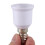 30 Pcs E14, E27 Adapter Base Screw LED Light Bulb Bulb Socket Converter, White 9