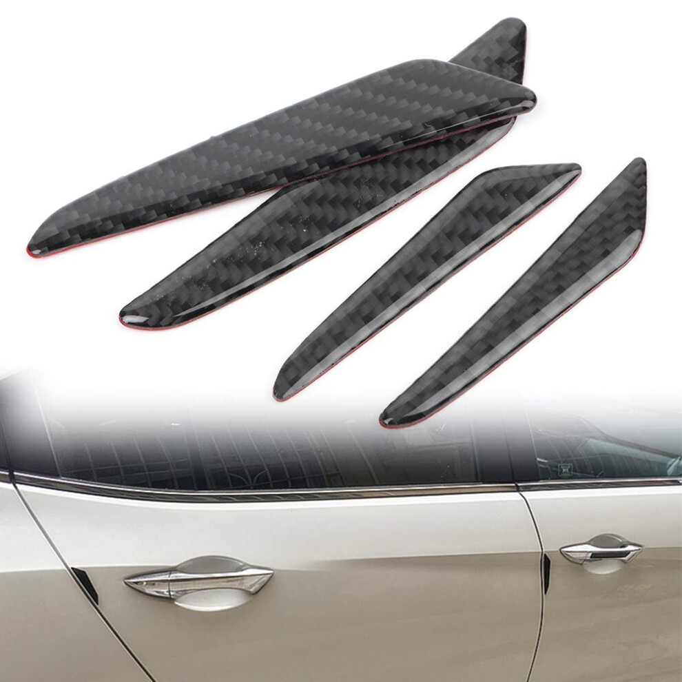 Carbon Fiber Car Door Edge Guards 4Pcs Scratchresistant Protector Strips For Mercedes Benz Universal Fit 9092120176339