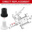 Sandblasting Nozzle Tips Kit, Abrasive Blast Sandblaster-Gun Ceramic Tips 2mm/2.5mm/3mm/3.5mm (8 Pcs) 3