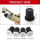 Sandblasting Nozzle Tips Kit, Abrasive Blast Sandblaster-Gun Ceramic Tips 2mm/2.5mm/3mm/3.5mm (8 Pcs) 7