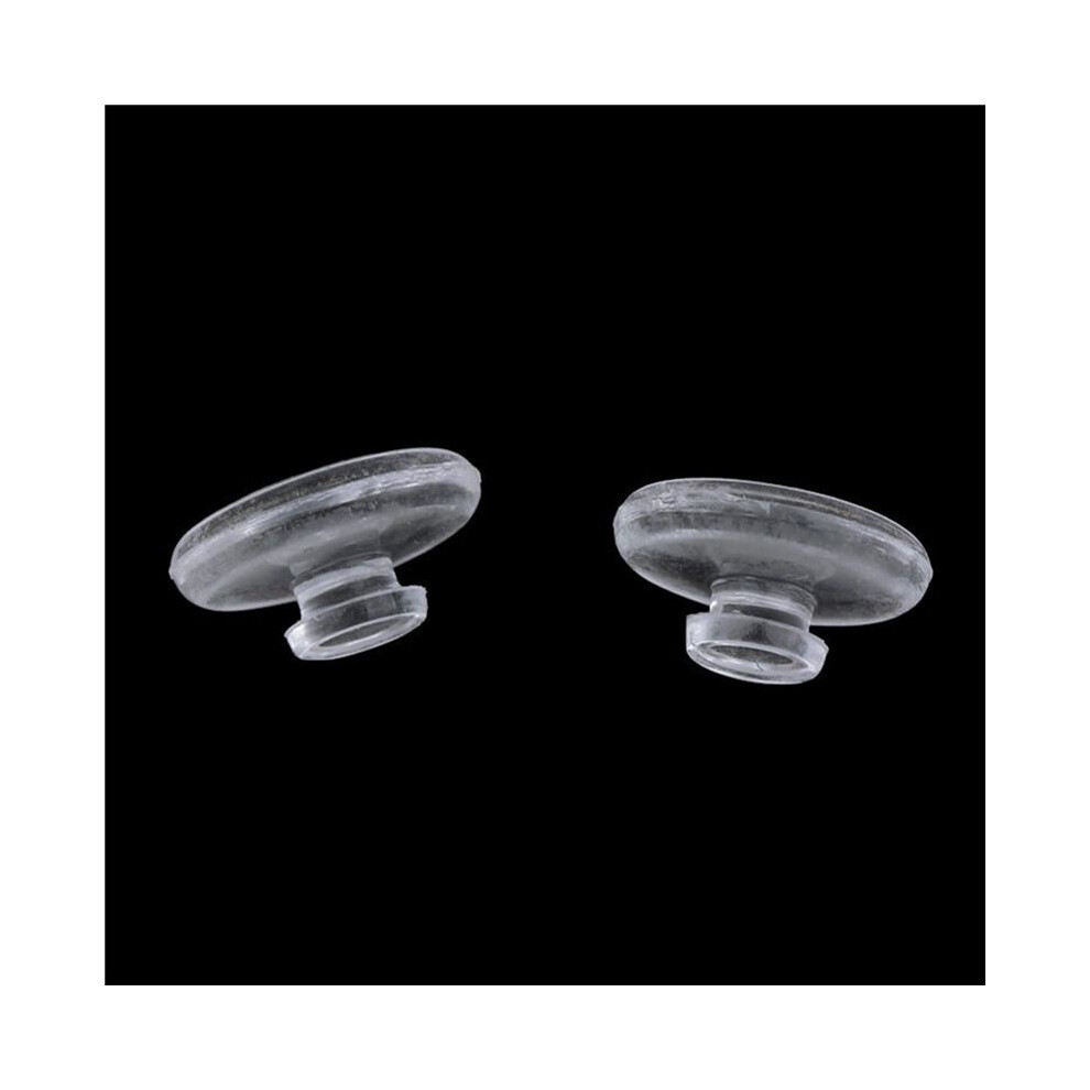 Exogio 50 Pairs Of Silicone Eyeglass Nose Pads Push In Round 9Mm