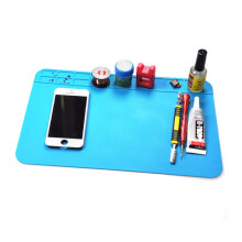 2pcs Magnetic Screw Mat Silicone Heat Resistant Electronics Pad for Soldering and Parts Organizer