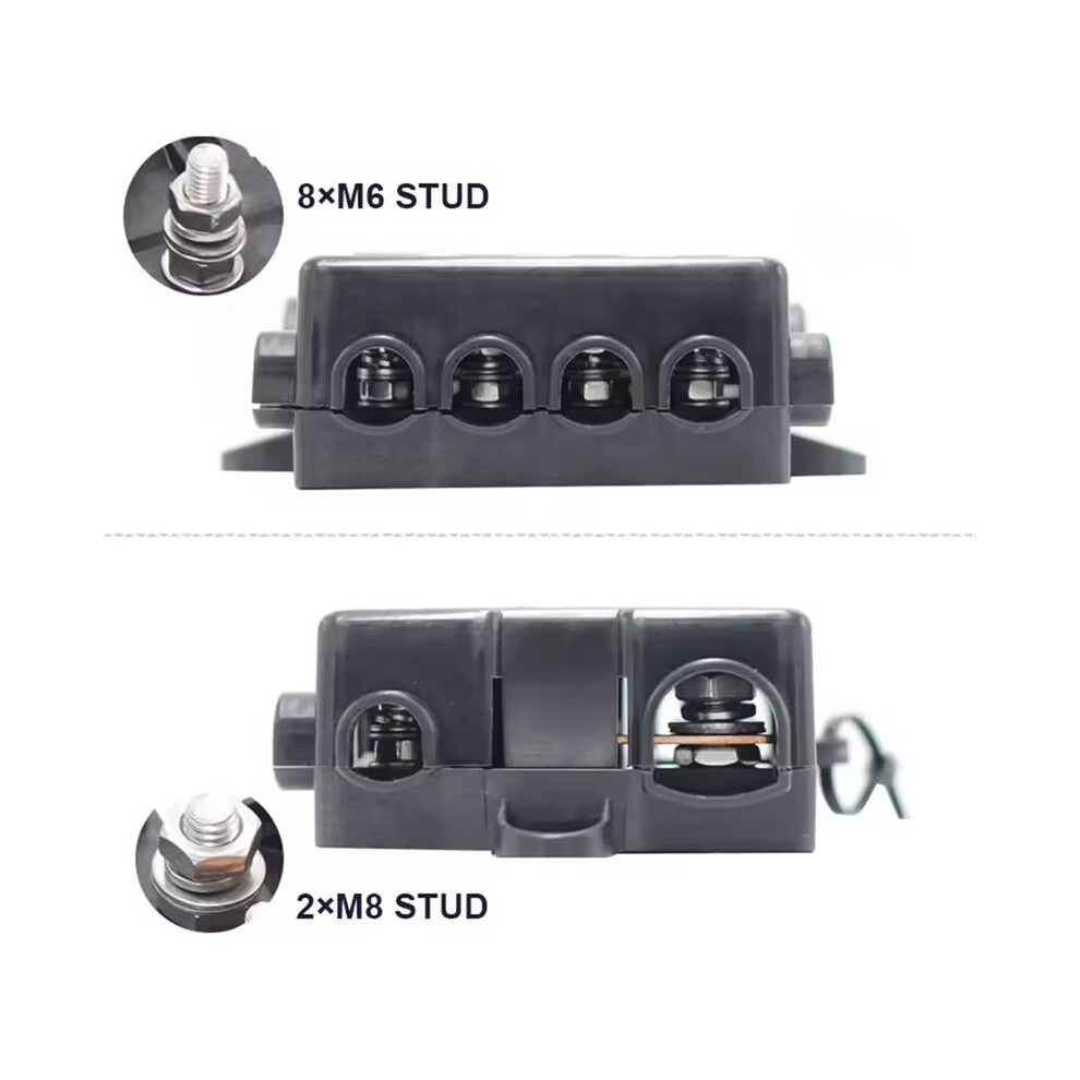 Power Distribution Busbar 5 Ways Midi Way Mega Holder Fuse Box For Car Automotive Boat Red/Bronze 6032746062138