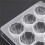 3X Shell Shape Hard Chocolate Mold 3D Sea Shell Polycarbonate Clear Ice Jelly Candy Mould 7