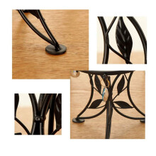 3X Soporte de Planta de Encimera Planta en Maceta de Metal, Estante de Maceta Decorativo Soporte Interior para Exteriores