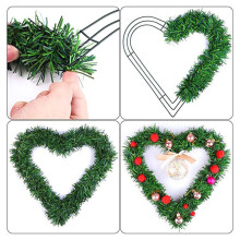 9 Pack Herz Metall Kranz 12 Zoll Herzförmige Draht Kranz Rahmen für Haus Hochzeit und Valentinstag DIY Handwerk