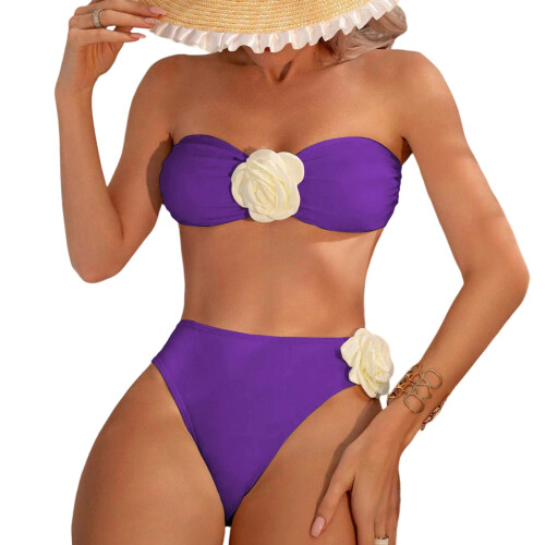 2-delige bikinisets voor dames,-Paarswit L