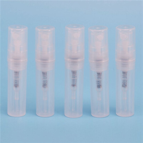 1600Pcs 2ML Transparent Plastic Spray Bottle Small Cosmetic Packing Atomizer Perfume Bottles 2