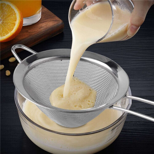 2X Cocktail Fine Strainer Stainless Steel Conical Mesh Strainer Professional Bar Tool 2