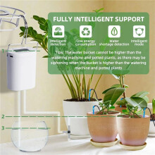 2X 16 Huvuden Automatisk Planta Blomma Bevattningspump Tillbehör Växter Sprinkler Droppbevattningsanordning Vattensystem Kit