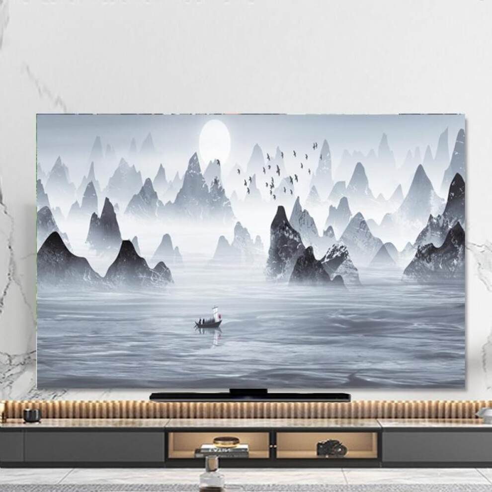 Tv Dust Cover 5860 Inch Polyester, Scratchresistant Screen Protector For Flat Or Curved Tvs Grey 9330225971894