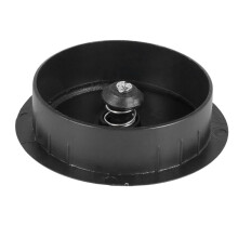 10 Pcs Black 70mm Dia Round Plastic Cable Hole Covers for Computer Desk