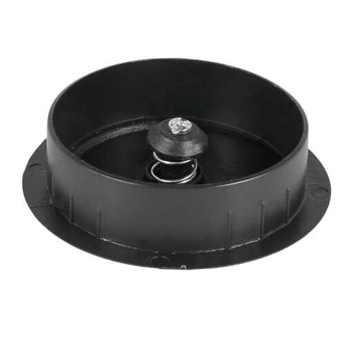 10 Pcs Black 70mm Dia Round Plastic Cable Hole Covers for Computer Desk
