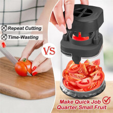 Fruit Vegetable Cutter,Detachable Bite Size Food Cutter for Toddler - Quickly Making Fruit & Vegetable Salad