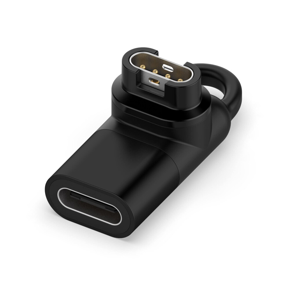 Usbc Charger Adapter, 90 Degree Fast Charging Converter For Garmin Tactix 8 47Mm 51Mm Watch (Black) Black 9073542756729