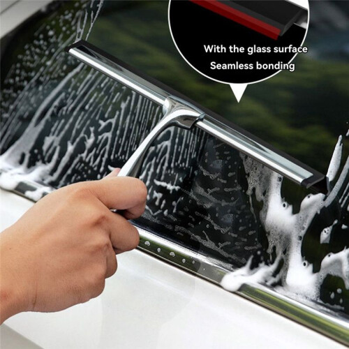 Shower Squeegee , Effective Rubber Blade Squeegee for Window, Shower Doors, Car Windshield, Mirrors, Kitchen Surfaces 2