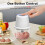 400ml Electric Garlic Masher  Chopper Multi Function Meat Grinder Masher Machine Vegetable Blenderr Usb Charging 4