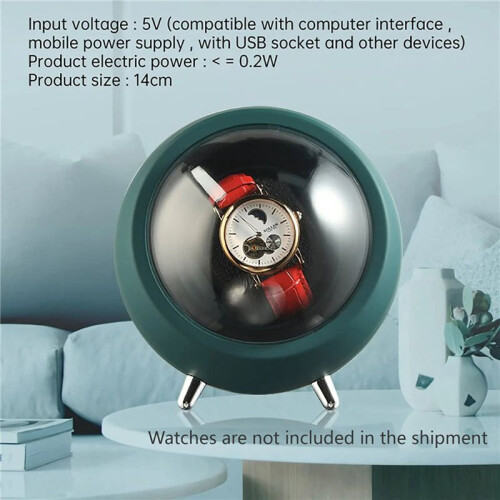 2X Watch Winder for Automatic Watches Watch Box Automatic Winder (Green)