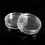 40 Pcs Small Round Transparent Plastic Coin Capsules Box 35mm 4
