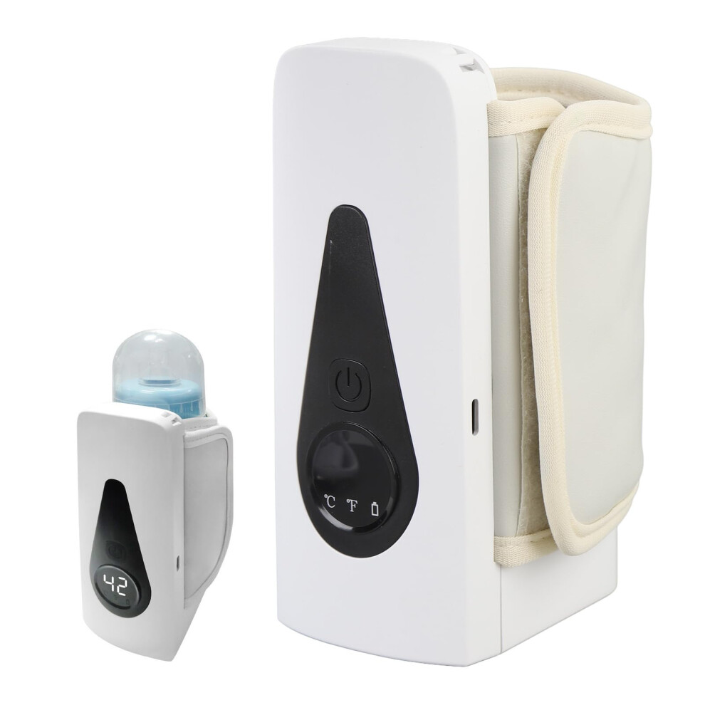 Portable Baby Bottle Warmer for Travel, Fast Heating, Rechargeable, Long Battery, Temp Control