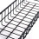 3X Hanging Basket for Wire Wall Grid Panel, Multi-Function Wall Storage and Display Basket, 40X10X5CM, Black Painted 9