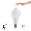 4X 85-265V E27 PIR Motion Sensor Lamp 12W Bulb with Motion Sensor Infrared Motion Detector Security Light Warm Light 3