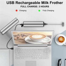 3X Milk Frother Handheld Coffee Frother Electric Whisk, USB Rechargeable Foam Maker Bubbler Egg Beater for Hot Chocolate