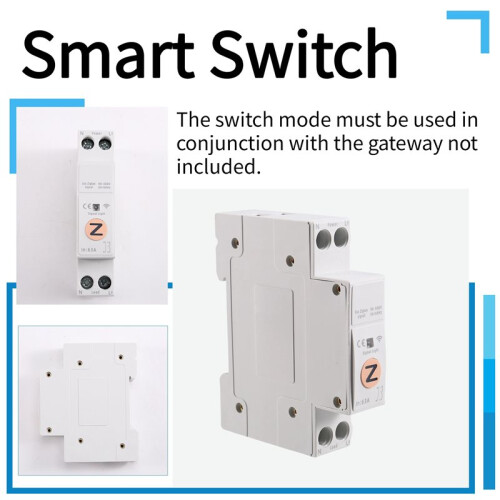 TUYA Zigbee    Meter 63A 1P+N MCB Circuit Breaker Timer Relay 2
