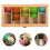 3X Multifunctional Bamboo System Tea Bag Jewelry Organizer Storage Box 5 Compartments Tea Box Organizer Sugar Container 1