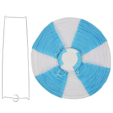 4X BalãO de Ar Quente de 12 Polegadas Lanterna de Papel Abajur Luz de Teto DecoraçãO de Festa de Casamento, Listras Azuis