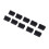 100 Pcs Silicone USB Port Plug Dustproof Plug Stopper Protection Cap Black 6