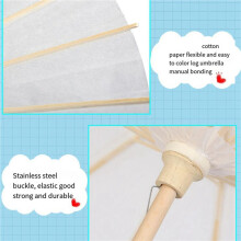 18 Stück Papier-Sonnenschirm, Hochzeitsschirm, Partygeschenk, 60 cm, Bambusschirme für Brautparty-Mittelstücke, Foto-Requisiten