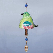 2X DéCoration de Jardin de Cloche de Chant D'Oiseau, Carillon à Vent Rustique Suspendu, Pendentif de Cloche de Tube en MéTal Pendentif de Cloche de