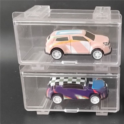20Pcs Clear Acrylic Display Case for Car Mold, Wheels Car Model Display Case Scale Wheel Display Case A 1