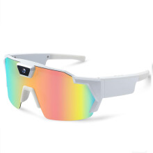 4K POV Camera Sunglasses with Audio Video Recording, 120 WideAngle Sports Glasses for Cycling Skiing