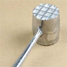 2X Marteau A Deux Cote Ronde en Argent en L'Aluminium Marteau A Deux Cote Appuye A la Maille A Boeuf Poulet A Porc Longueur 20,5 cm Diametre 3,5 cm