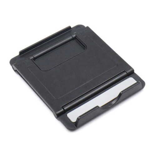 2X Tablet Stand Desktop Support Portable Double Folding Stand Suitable for     Tablet Stand Black 2