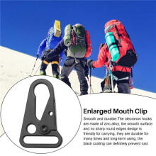 75 Pcs Enlarged Mouth Clip Sling Clasp Olecranon Hook for Sling Outdoors Bag Backpack,Carabiner Keychain Snap Hooks