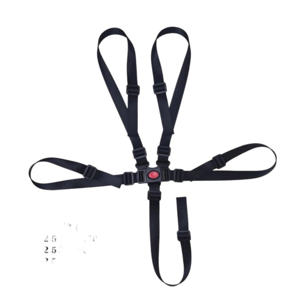 Adjustable 5 Point Baby Stroller Harness with Padded Straps and QuickRelease Buckle for  Chair